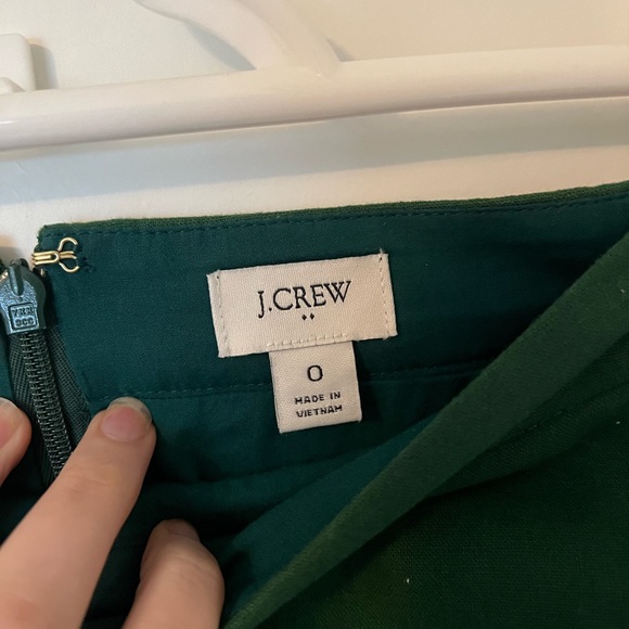 J Crew Forest Green Skirt - Picture 3 of 4